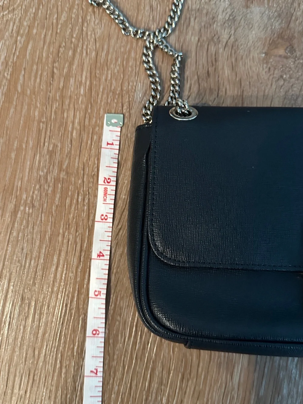 Furla Leather Chain-Link Shoulder Bag